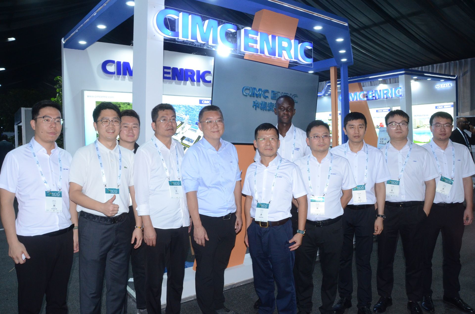 CIMC Enric gas genset display at NOG 2025 exhibition Nigeria